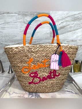 ❌SOLD❌ MC2 Saint Barth $225 NWT Kylie Straw Tote Bag.